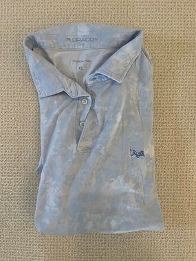 B. Draddy Light Blue Polo Shirt - XL